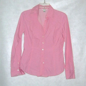Lilly Pulitzer Pink & White Blouse Top Size 4